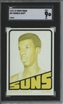 1972 Topps #47 Charlie Scott 9 card progressive proof.